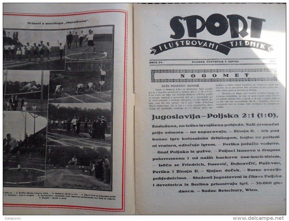 SPORT ILUSTROVANI TJEDNIK 1923 ZAGREB, FOOTBALL SKI, MOUNTAINEERING,  SPORTS NEWS FROM THE KINGDOM SHS - Boeken