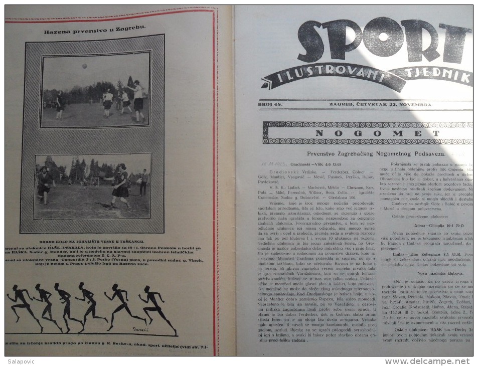SPORT ILUSTROVANI TJEDNIK 1923 ZAGREB, FOOTBALL SKI MOUNTAINEERING,  SPORTS NEWS FROM THE KINGDOM SHS - Libros