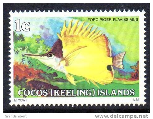 Cocos Islands 1979 Fishes 1c Forceps Fish MNH   SG 34 - Isole Cocos (Keeling)