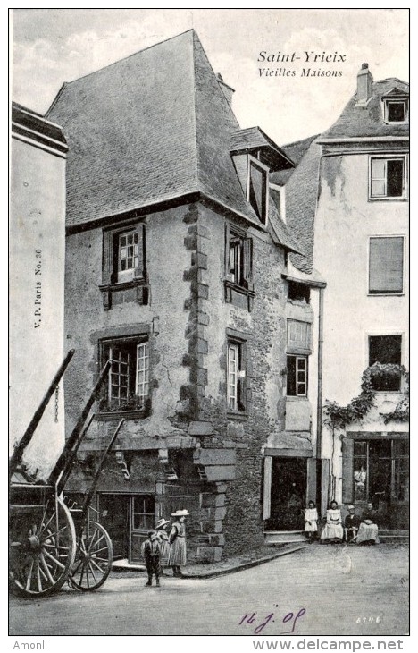 87. HAUTE-VIENNE - SAINT-YRIEIX. Vieilles Maisons. - Saint Yrieix La Perche