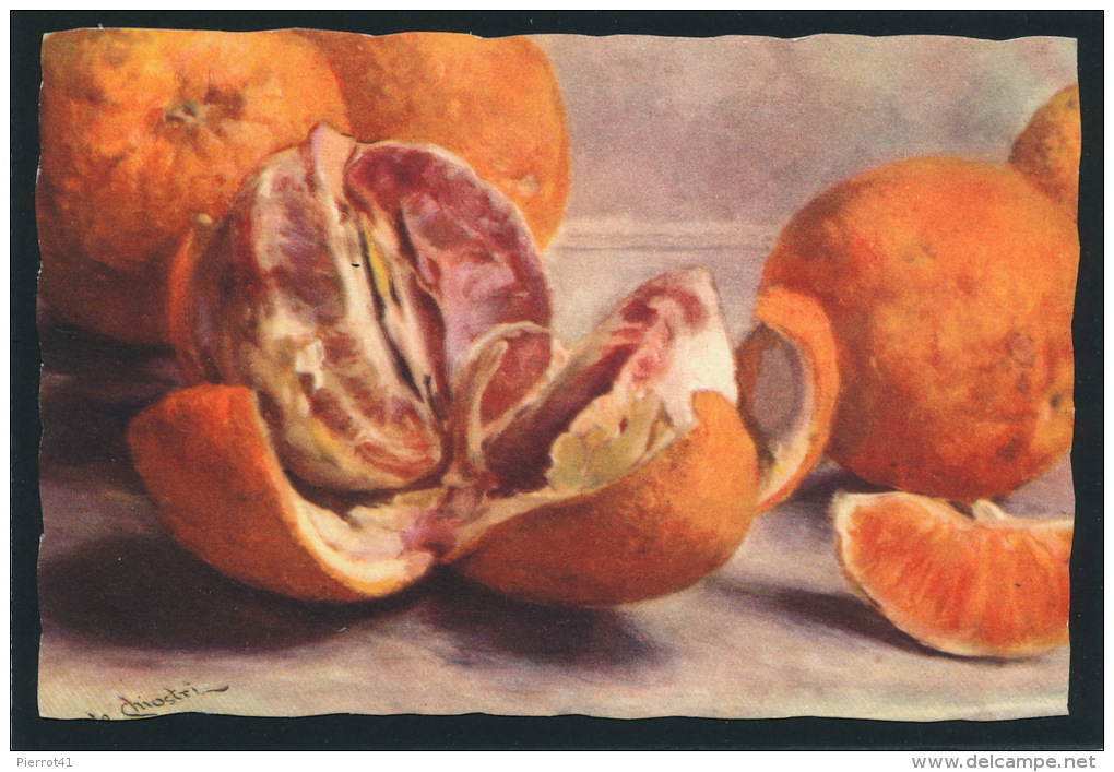 FRUITS - Jolie Carte Fantaisie Oranges Signée C. CHIOSTRI - Chiostri, Carlo