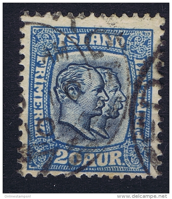 ICELAND: Mi Nr 56 Used 1907  Cancel  Scotland UK - Used Stamps
