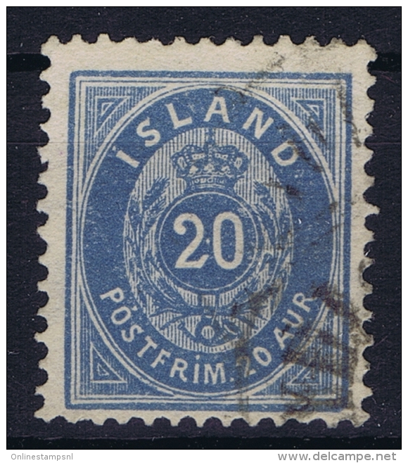 ICELAND: Mi Nr 14 B  Used  1882  12.75 - Oblitérés