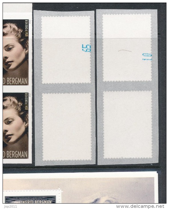 Sweden 2015 Facit # SS30. Ingrid Bergman And USA Issues.  VERY EXCLUSIVE SET (see Description And Images). MNH (**) - Nuovi