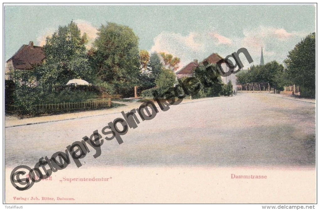 BAD DOBERAN Dammstrasse Superintendantur Color Um 1905 TOP-Erhaltung Ungelaufen - Bad Doberan