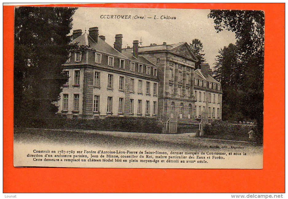 61 COURTOMER : Le Château (abîmée En Haut) - Courtomer