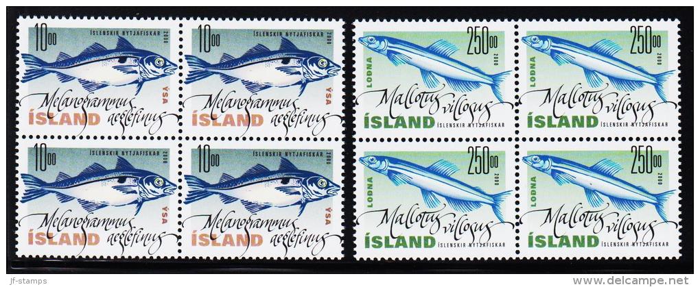 2000. Fish 10 + 250 Kr. 4-Block.  (Michel: 960-961) - JF191864 - Gebraucht