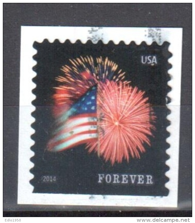 United States 2014 Star Spangled Banner Sc # 4855 - Mi 5047 BD Perf. 11¼:10¾ - Used - Used Stamps