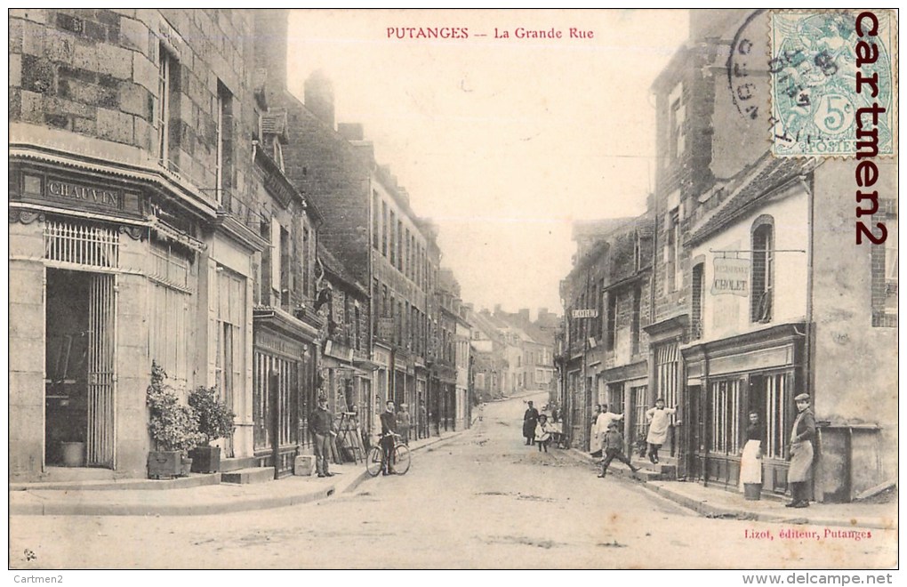 PUTANGES LA GRANDE RUE ANIMEE 61 ORNE - Putanges