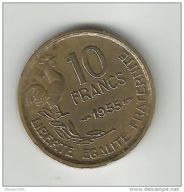 §§§ TRES BON ETAT  §§§10 FRANCS GUIRAUD1955  TTB   VOIR SCAN - Autres & Non Classés