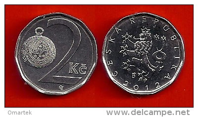 Czech Republic Tschechische Republik TSCHECHIEN 2012 2 Kc Umlaufmünze UNC Circulating Coin - Tschechische Rep.