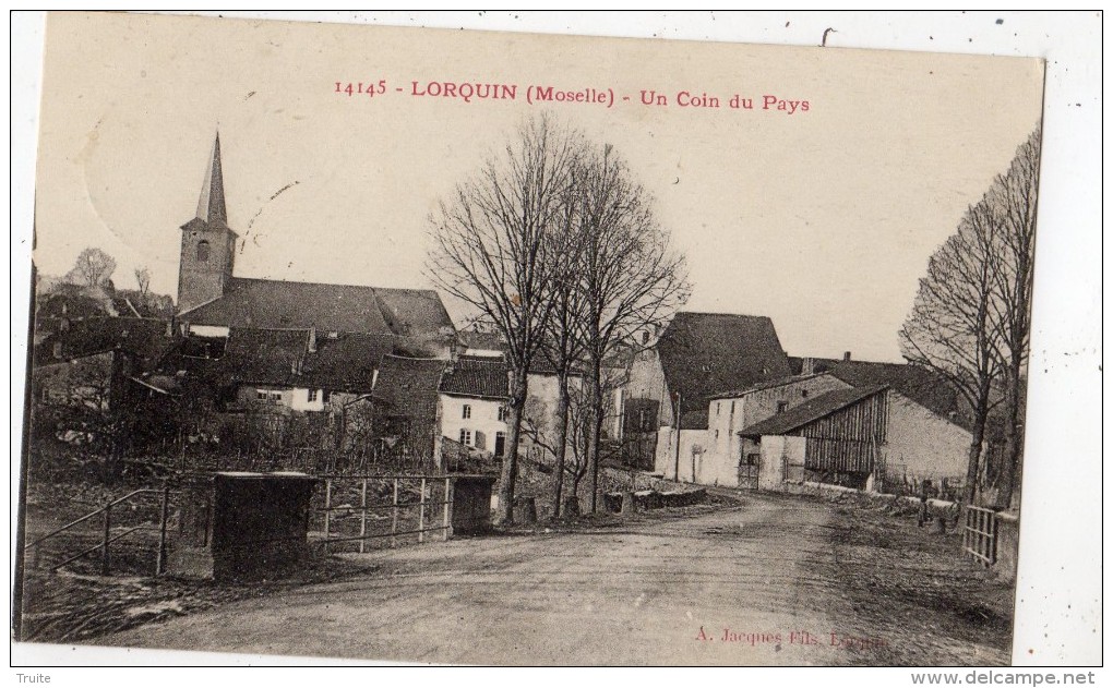 LORQUIN UN COIN DU PAYS - Lorquin