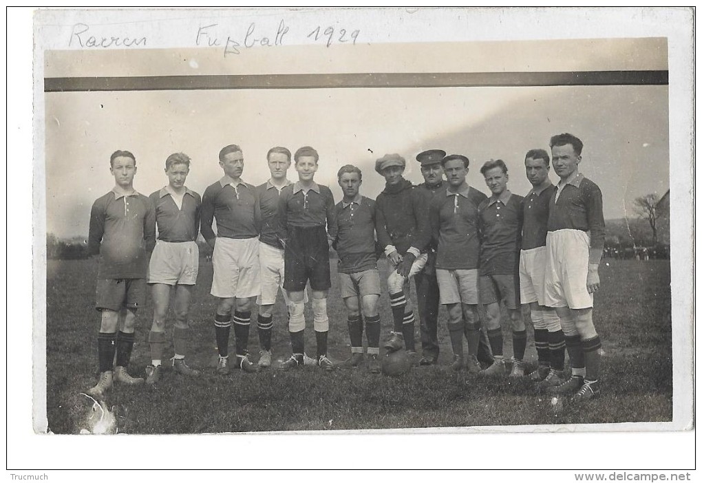 LG60 - 1  -  RAEREN  équipe De Football 1929   *carte Photo* - Raeren