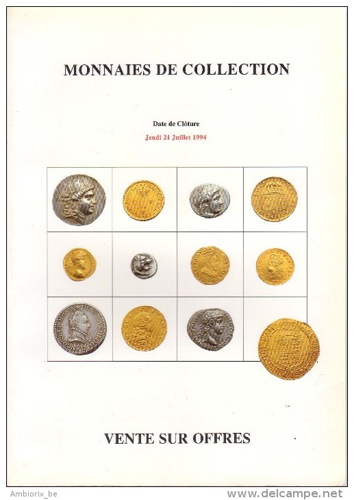 Josiane Védrines - Bernard Poindessault - Catalogue De La Vente Du 21 Juillet 1994 - Frans