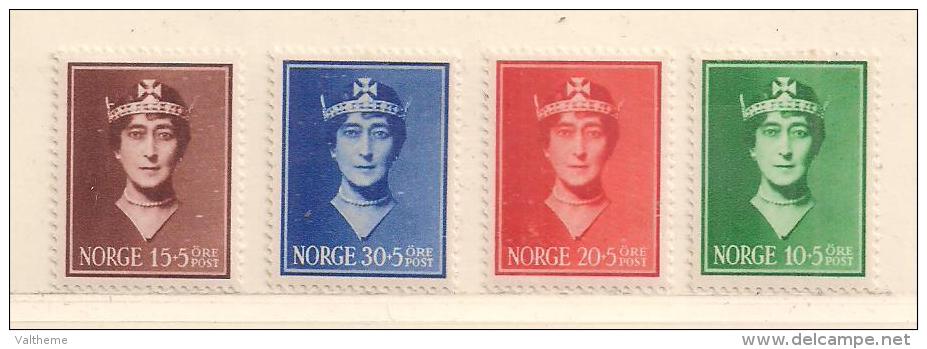 NORVEGE  ( EUNOR  - 139 )  1939  N° YVERT ET TELLIER  N° 195/198     N** - Neufs