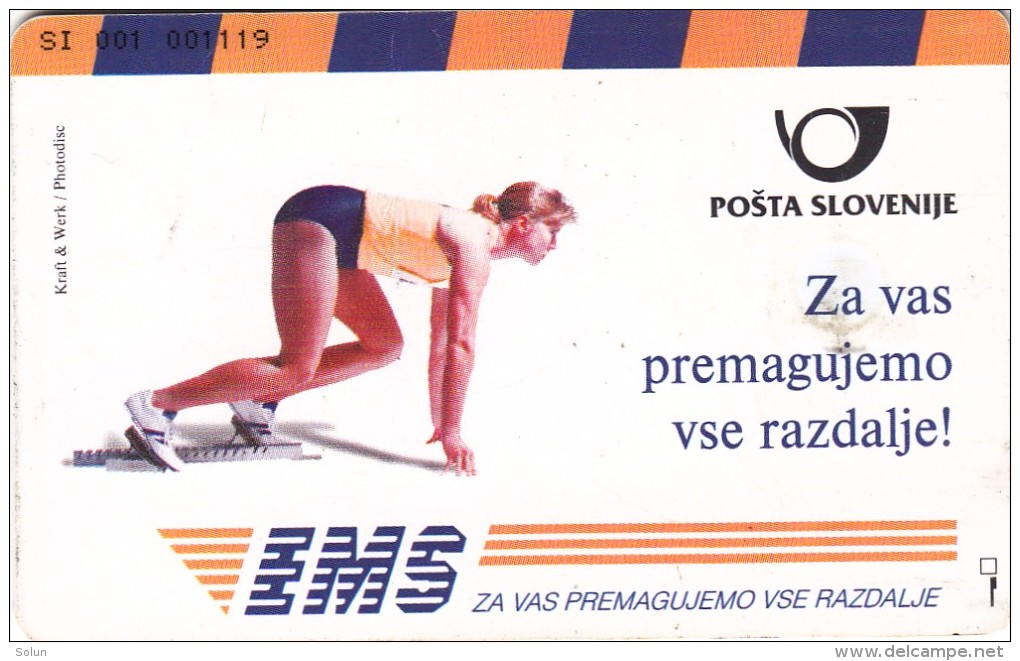 SLOVENIA SLOVENIJA PHONECARD 1997  OSONCJE PLUTON EMS POSTA  PLANETS SOLAR SYSTEM  TELEKOM CAT.NO. 079 - Astronomy