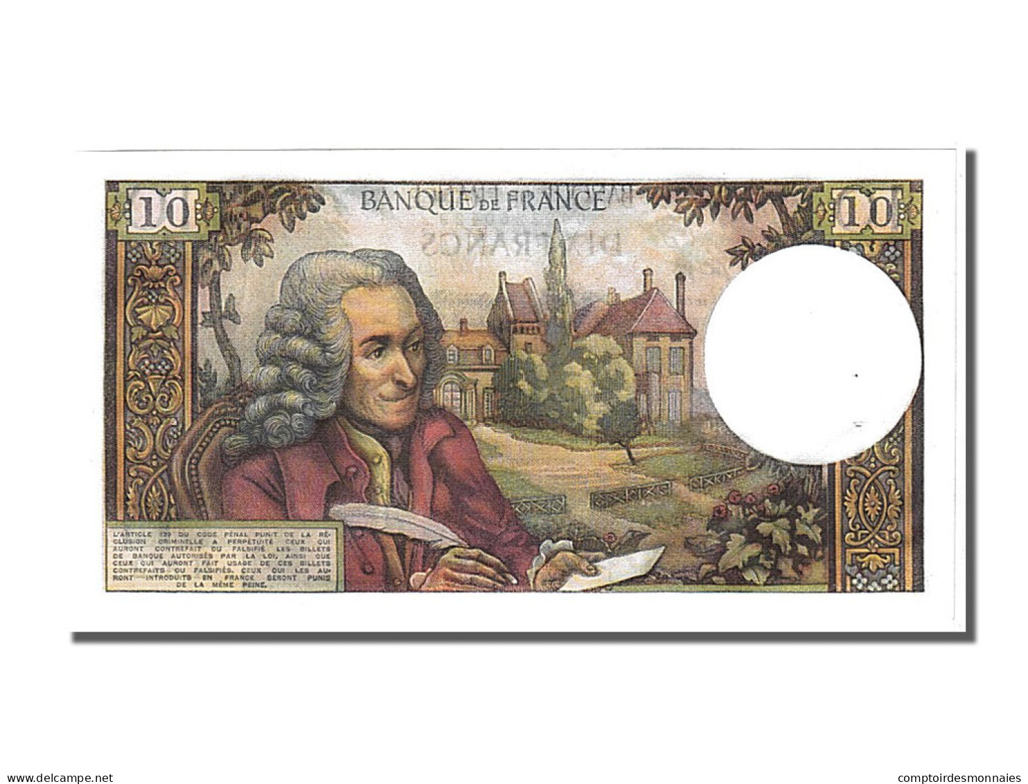 Billet, France, 10 Francs, 10 F 1963-1973 ''Voltaire'', 1967, 1967-12-07, SPL - 10 F 1963-1973 ''Voltaire''