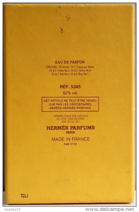 HERMES CALECHE - Soie De Parfum 50ml - Tout En Verre Sans Vapo - Dans Son Ecrin - - Mujer