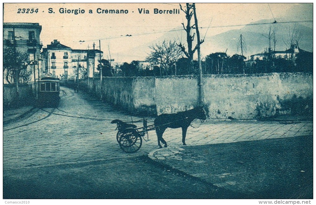 CARTOLINA DI SAN GIORGIO A CREMANO VIA BORRELLI   NON VIAGGIATA MA CIRCA ANNI 30 - San Giorgio