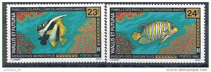 1992 WALLIS FUTUNA 437-38** Poissons - Ungebraucht