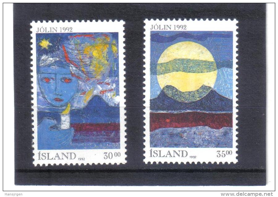 UPU1155  ISLAND  1992  Michl  774/75  Postfrisch ** ZÄHNUNG Siehe ABBILDUNG - Nuevos