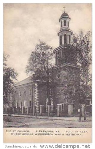 Virginia Alexandria Christ Church Built 1767 Albertype - Alexandria