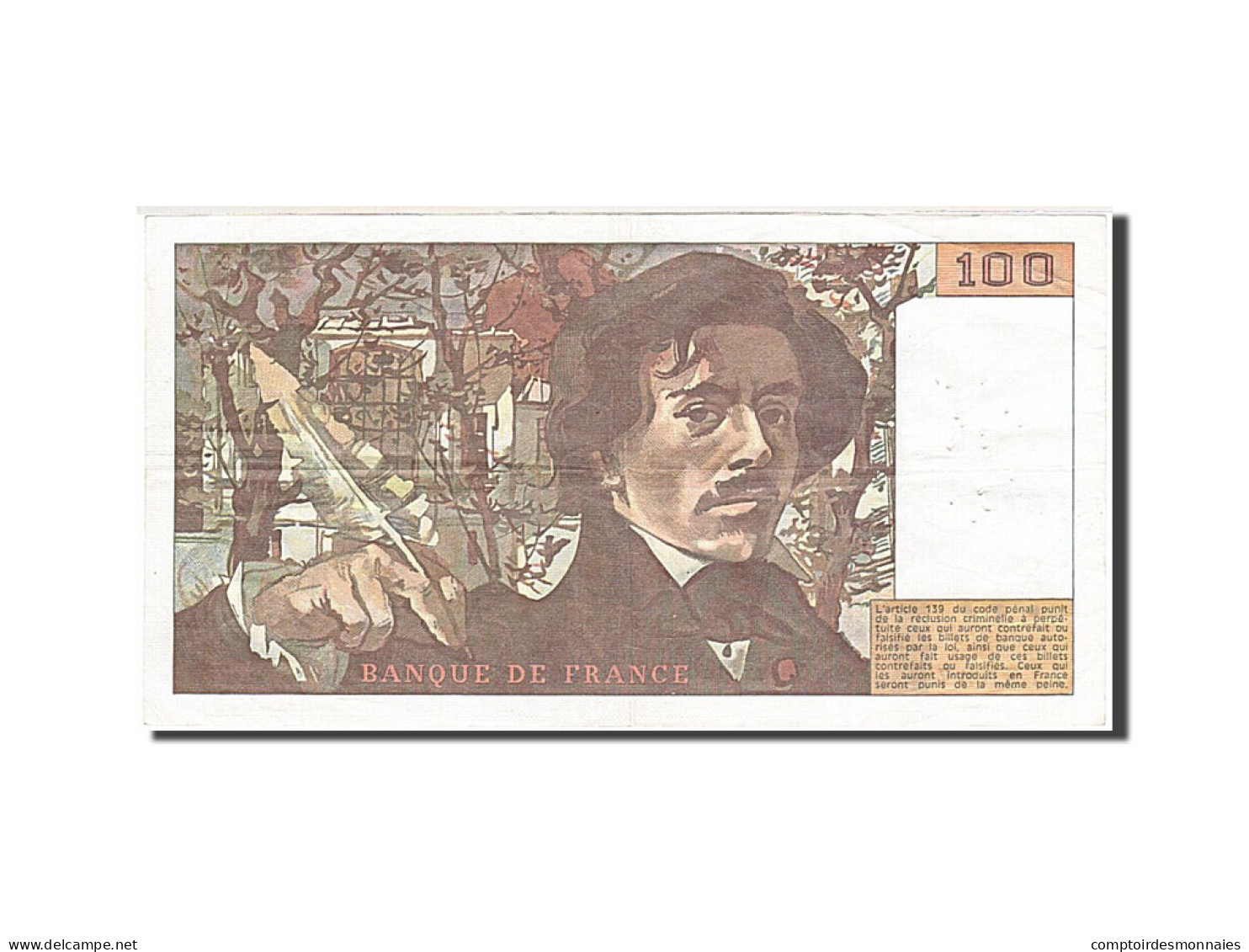 Billet, France, 100 Francs, 1978, 1978, TTB, Fayette:69.1d, KM:154a - 100 F 1978-1995 ''Delacroix''