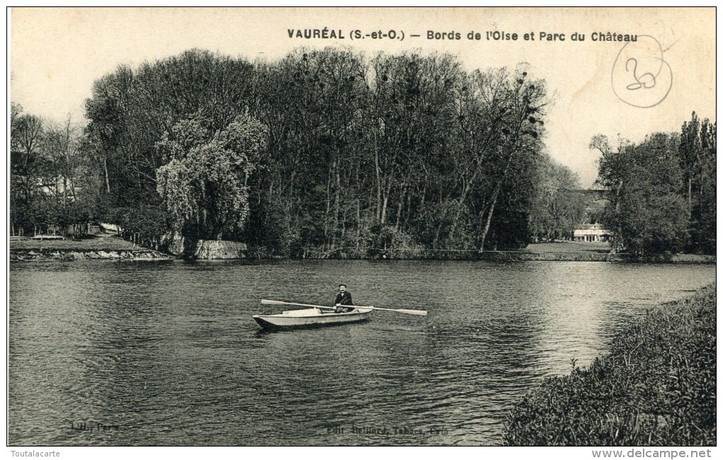 CPA 95  VAUREAL BORDS DE L OISE ET PARC DU CHATEAU - Vauréal