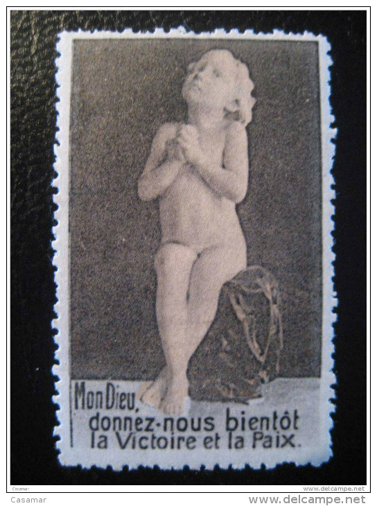 Enfant Child Victoire Paix Poster Stamp - Vignettes Militaires