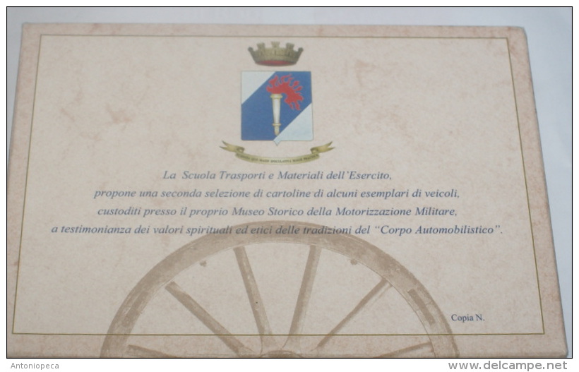 ITALIA - FOLDER 24 CARTOLINE  DEL MUSEO STORICO DELLA MOTORIZZAZIONE MILITARE DI ROMA