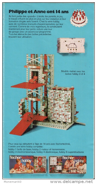 FISCHERTECHNIK - "LE GRAND JEU DE CONSTRUCTION AUX POSSIBILITES ILLIMITEES" - Dépliant. - Fischertechnik