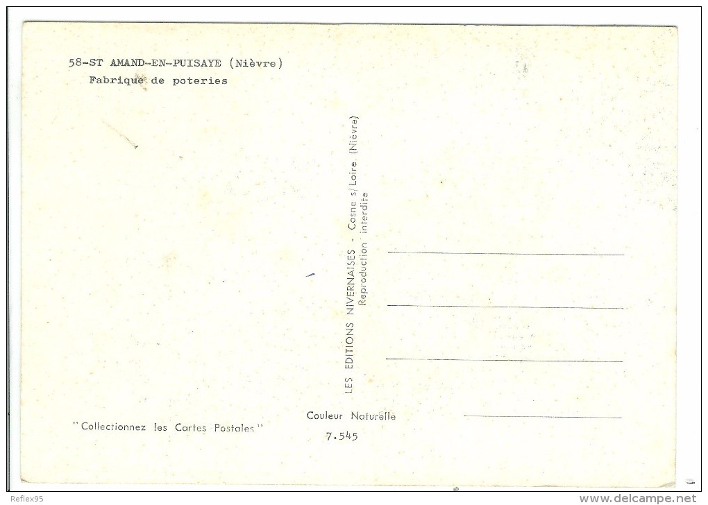 SAINT AMAND EN PUSAYE - Fabrique De Poteries - Saint-Amand-en-Puisaye