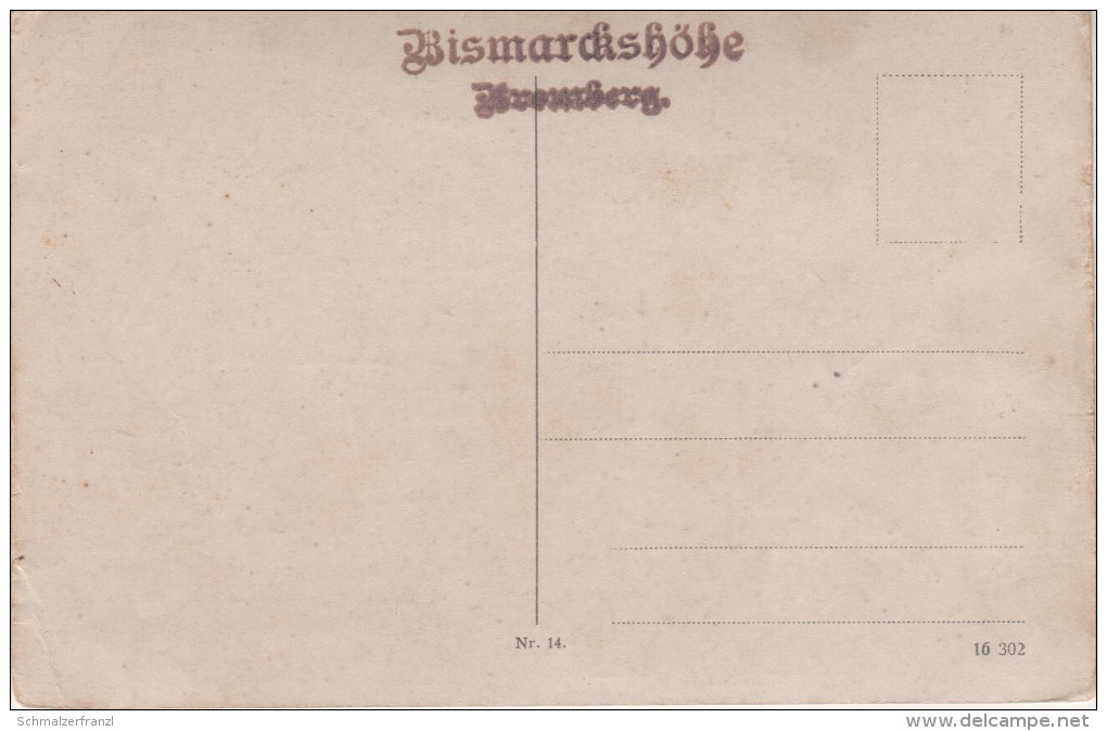 AK Bydgoszcz Bromberg Bismarckshöhe Bismarckturm Bismarck Posen Westpreussen Stempel Bei Thorn Hohensalza Graudenz - Posen