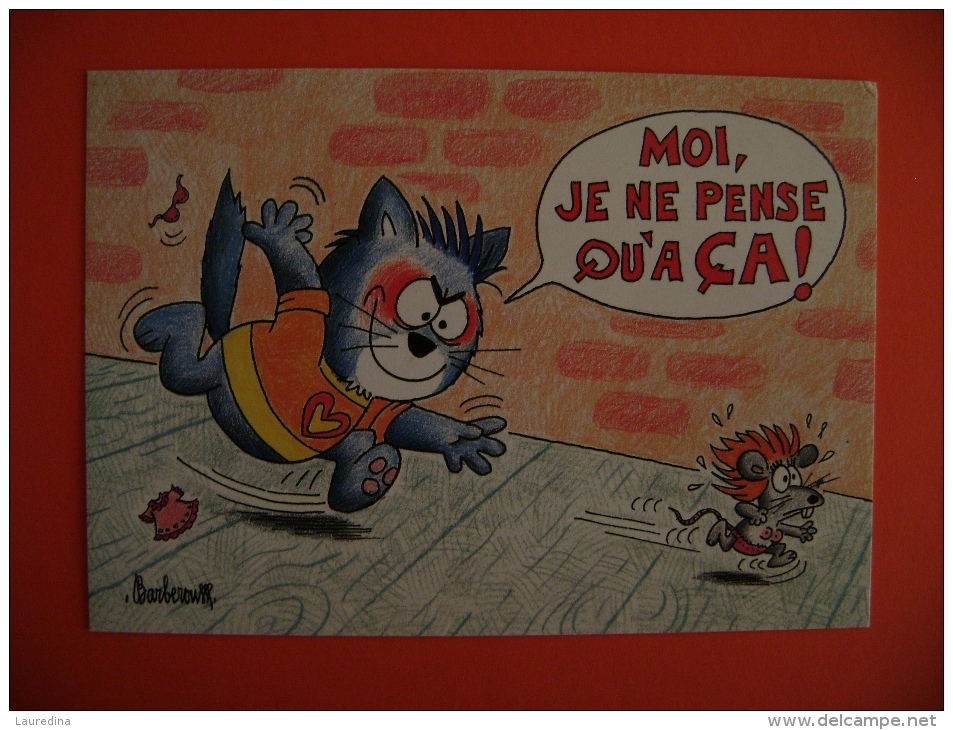 CPM ILLUSTRATEUR BARBEROUSSE - N°9 UNE VIE DE CHAT - Barberousse