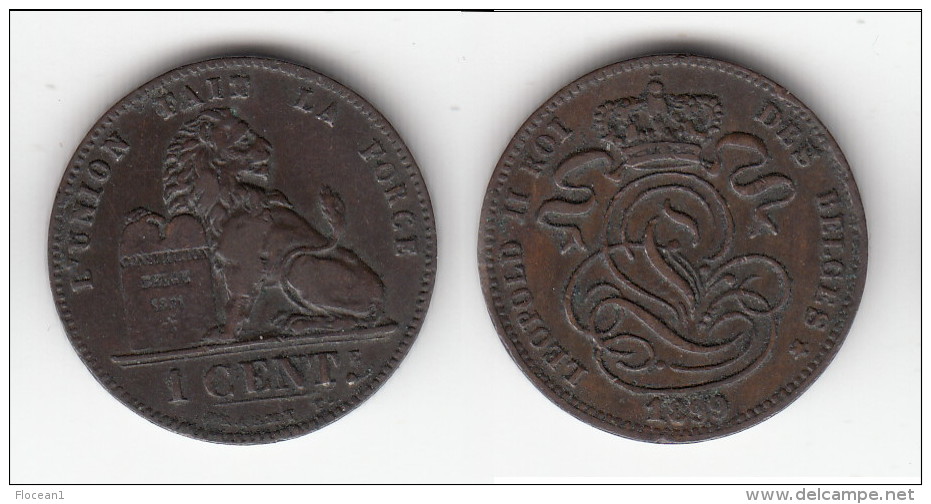 **** BELGIQUE - BELGIUM - BELGIE - 1 CENTIME 1899 LEOPOLD II ROI DES BELGES **** EN ACHAT IMMEDIAT - 1 Cent