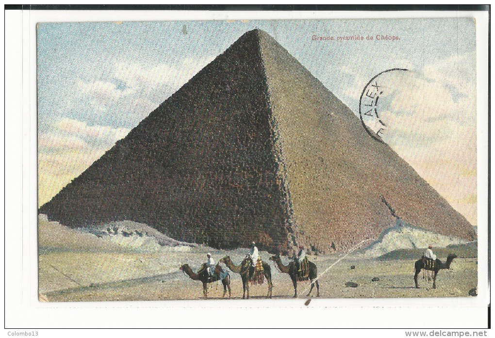 EGYPTE GRANDE PYRAMIDE DE CHEOPS 1909 - Pyramids