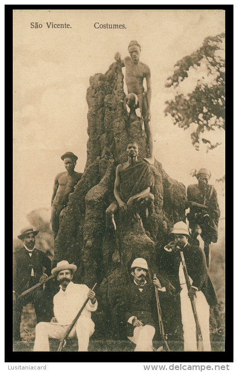 SÃO VICENTE - COSTUMES -   Carte Postale - Cap Vert