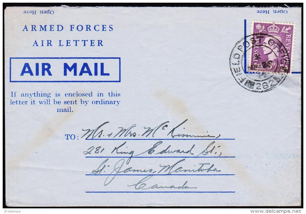 1944. FIELD POST OFFICE 282 MR 23 44 CANADA.  (Michel: ) - JF192899 - Postal History