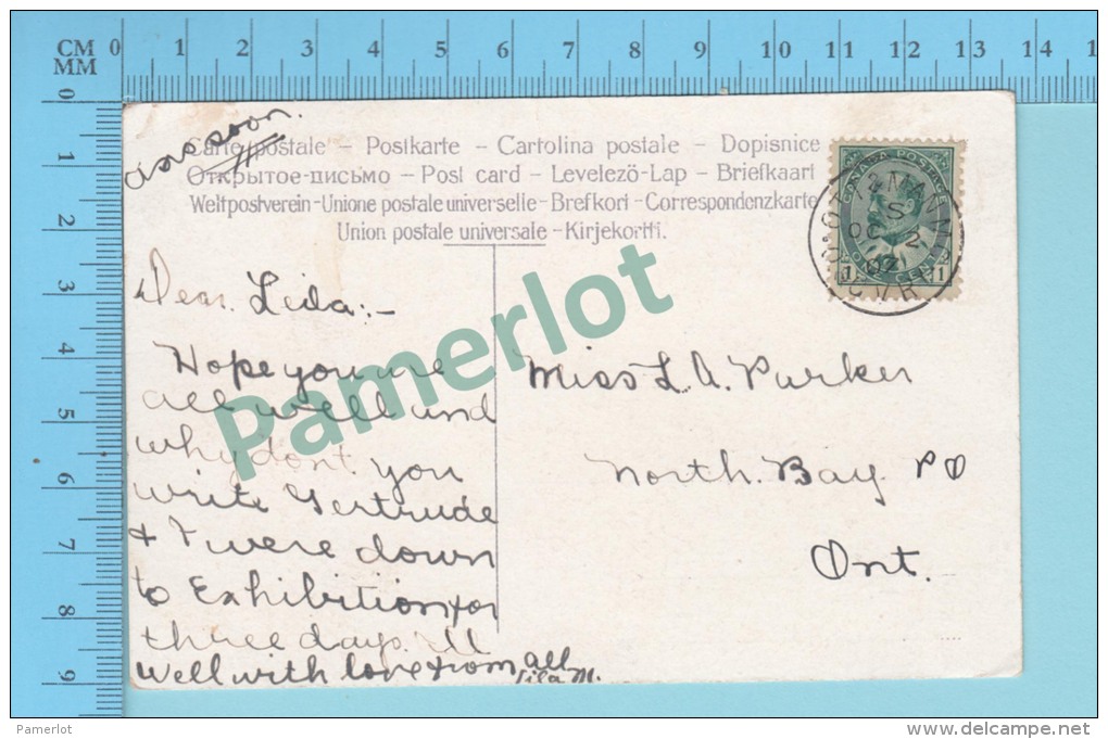 (  Railway Post Office RPO Cover  "OTT &amp; MAN MC. O.GV. RY ) 2 Scans - Lettres & Documents