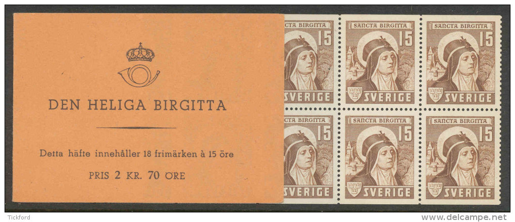 SUEDE 1941 - CARNET  YT C290a - Facit H60 - Neuf ** MNH - Sainte Brigitte - 1904-50