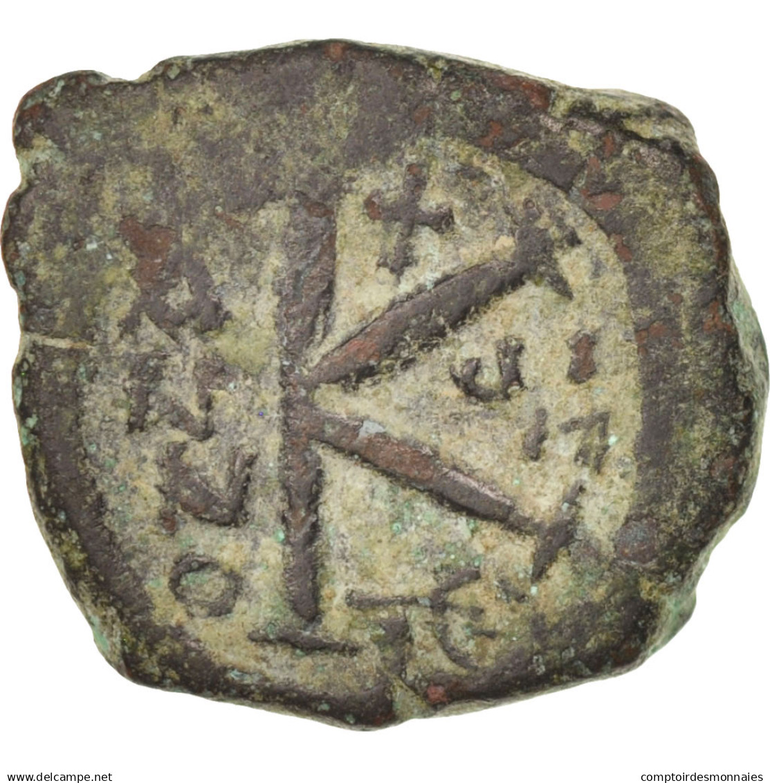 Monnaie, Maurice Tibère, Demi-Follis, Thessalonique, TTB, Cuivre, Sear:509 - Byzantines