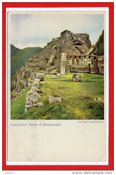 Amérique - PEROU  --  Cuzco Peru . Ruinas De Machupichu - Peru