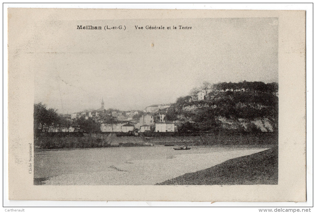 " MEILHAN - Vue Générale Et Le Tertre " RARE ! - Meilhan Sur Garonne