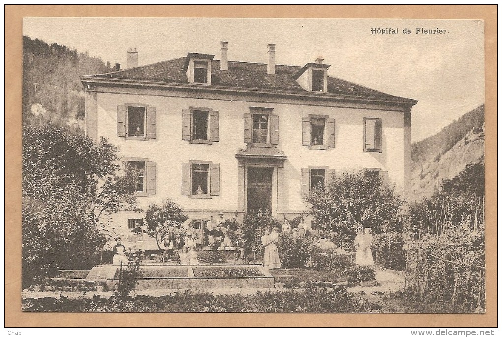 Hôpital De FLEURIER - 1913 - Fleurier