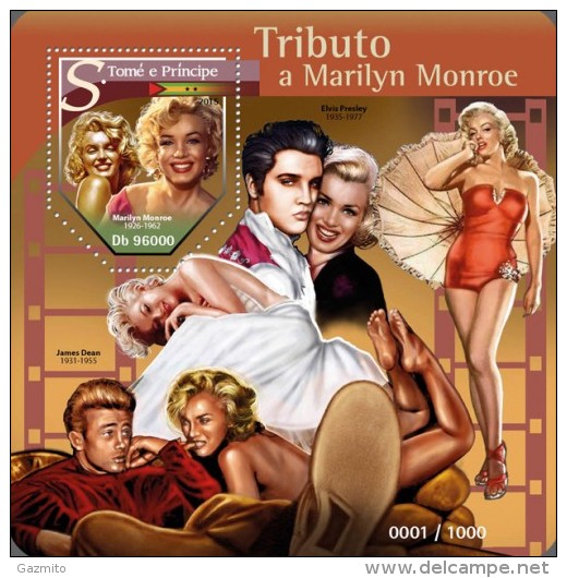 S. Tomè 2015, Cinema, M. Monroe, Elvis, BF - Elvis Presley