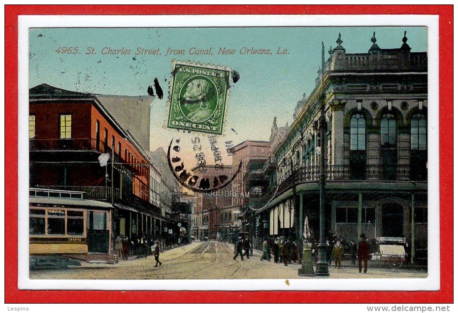 Amerique - ETATS UNIS --  NEW ORLEANS --  St Charles Street , From Canal - New Orleans