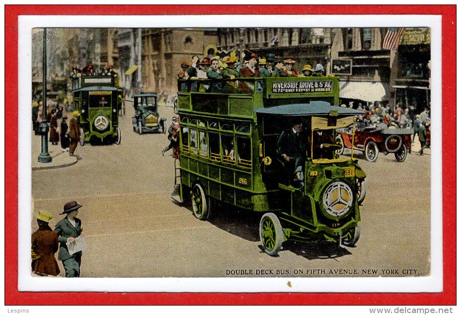 Amerique - ETATS UNIS  -- NEW YORK City - Double Deck Bus Fifth Avenue - Autres & Non Classés