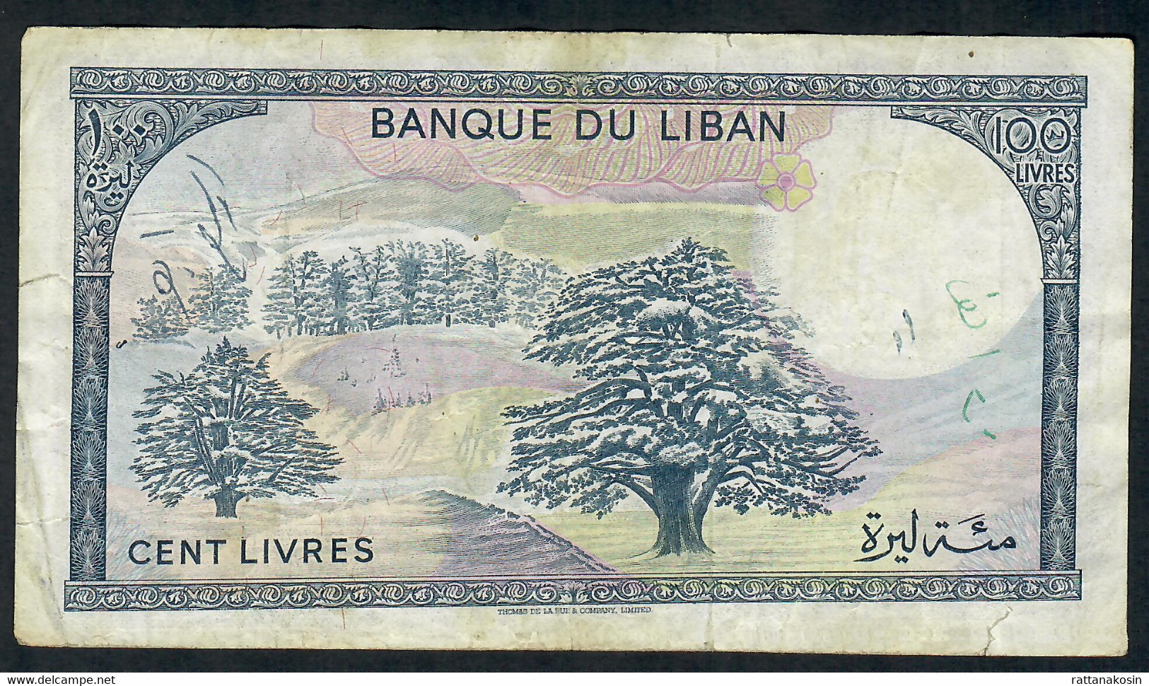 LEBANON  P66c  100  LIVRES  1985   VG-F - Lebanon