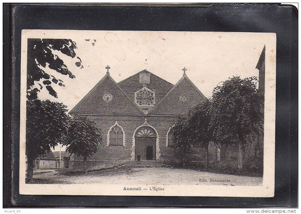 Cpa Auneuil, L'église - Auneuil