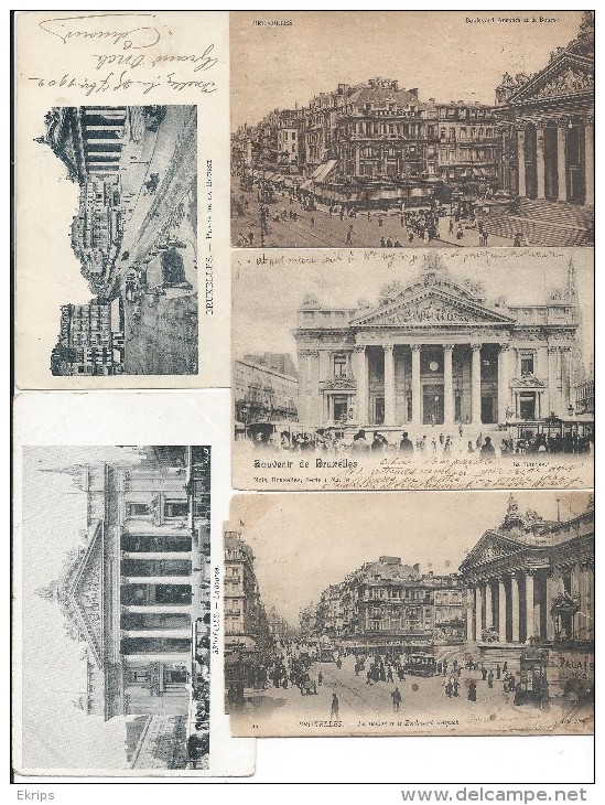 Bruxelles Lot De 14 Cp De La Bourse - Loten, Series, Verzamelingen